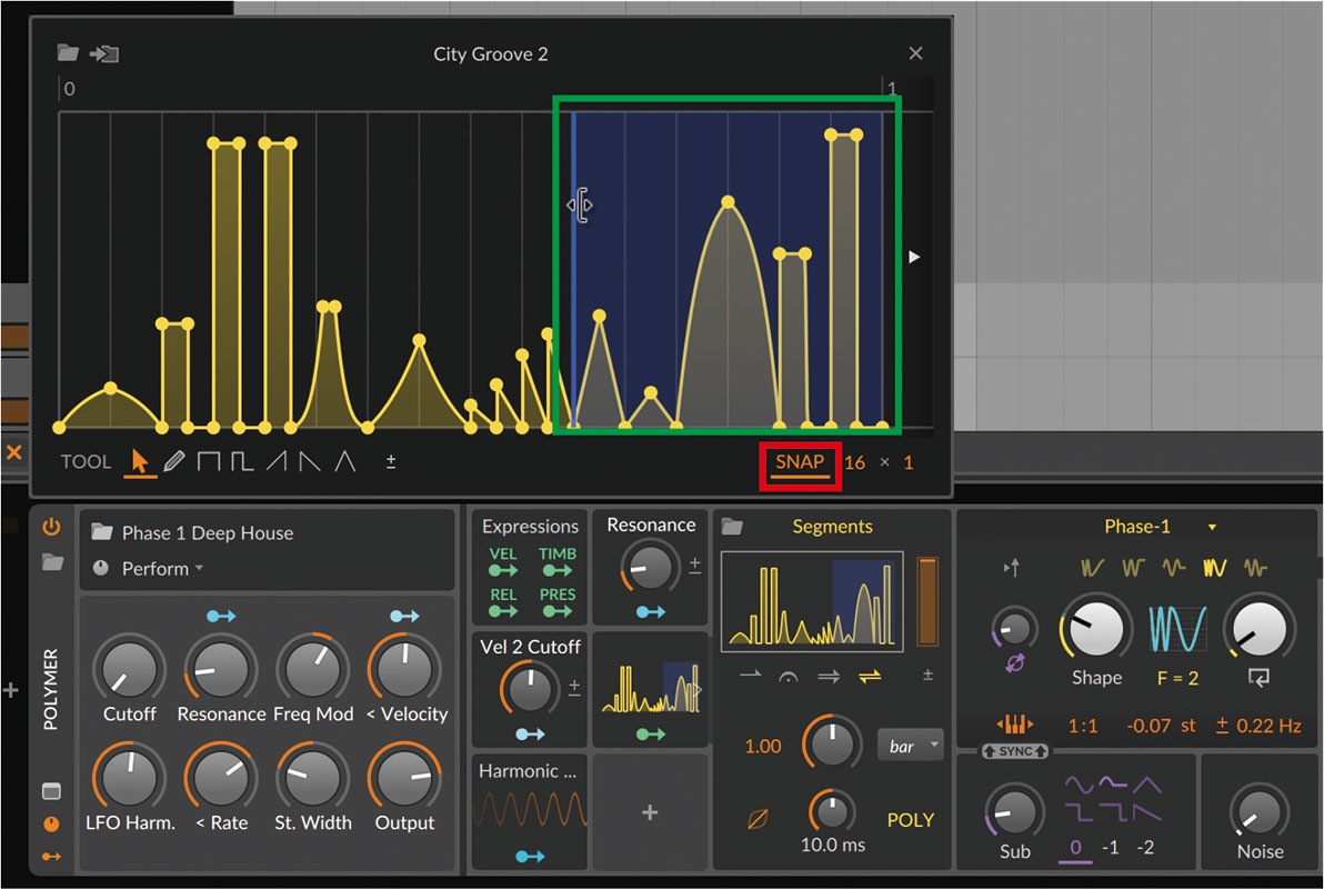 Bitwig StudioのMSEGを活用して音色変化を楽しむ音作り｜解説：吉松