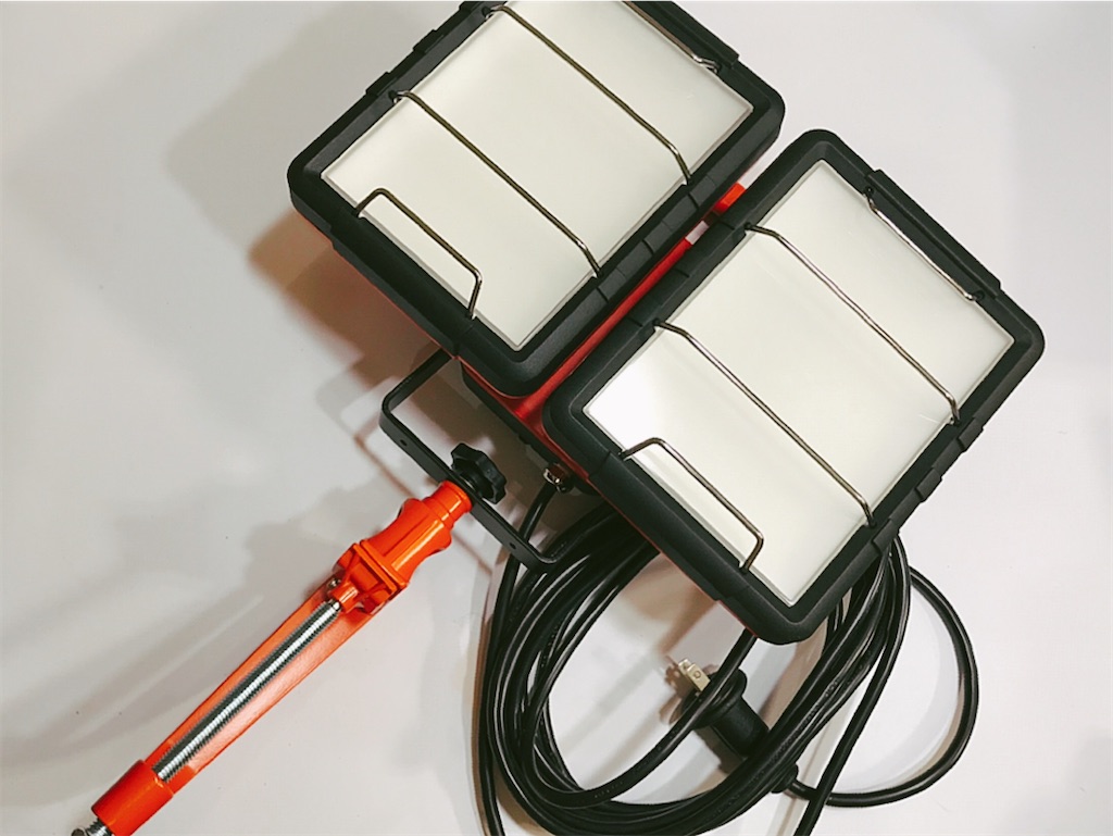 アイリスオーヤマ) LEDクランプライト7500ルーメン投光器買ってみたわ