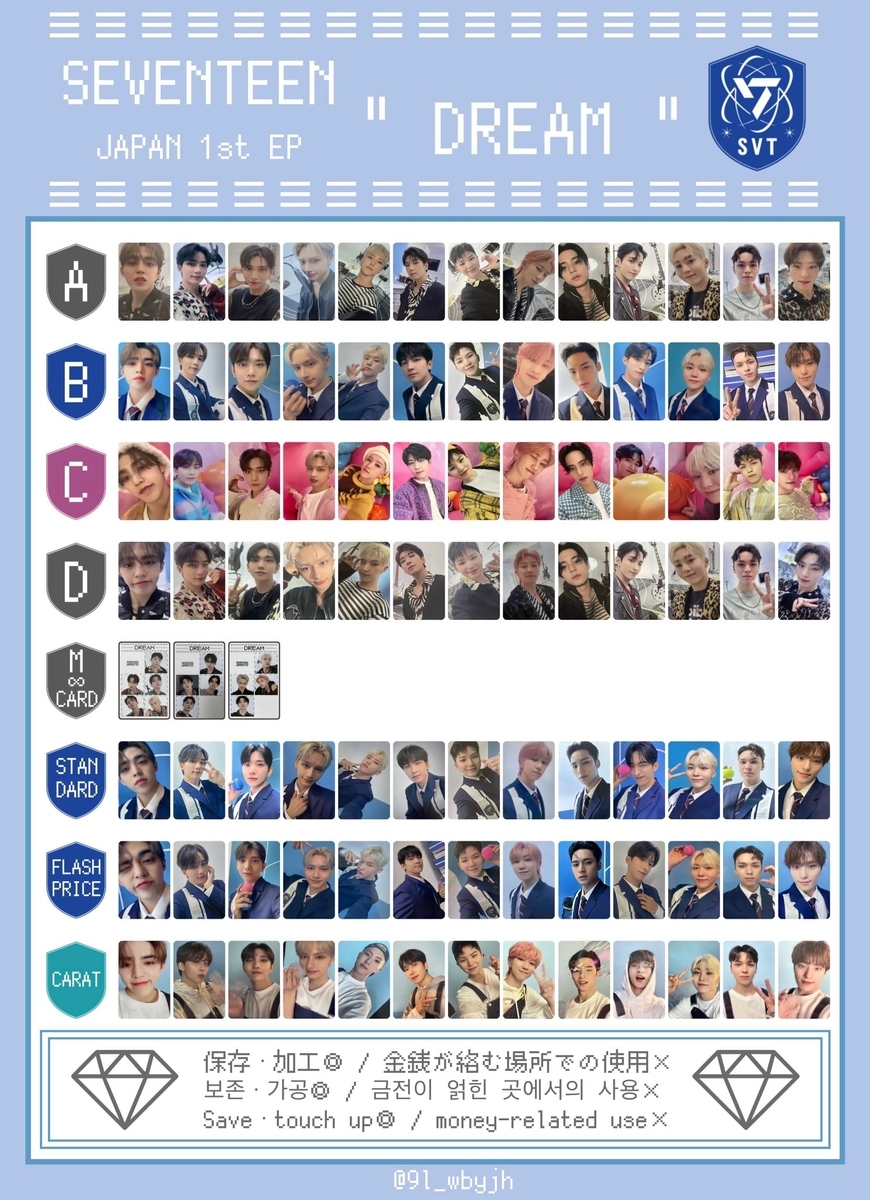 攻略】CDトレカの買い方💪 - ねえみんなセブチの話しよう