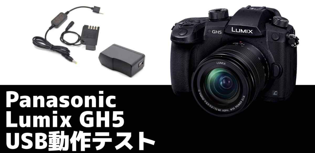 GH5・GH5SをUSBモバイルバッテリーで給電可能な神アクセサリーを購入し
