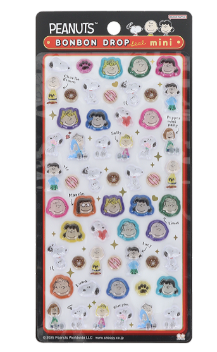 スヌーピー】ボンボンドロップシールmini 12月発売の新作全4種まとめ