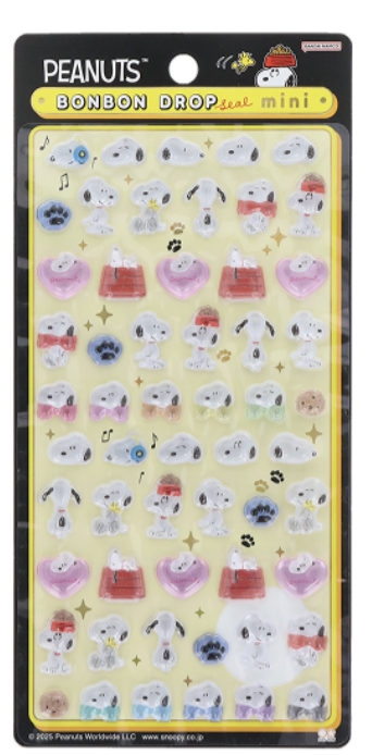 スヌーピー】ボンボンドロップシールmini 12月発売の新作全4種まとめ