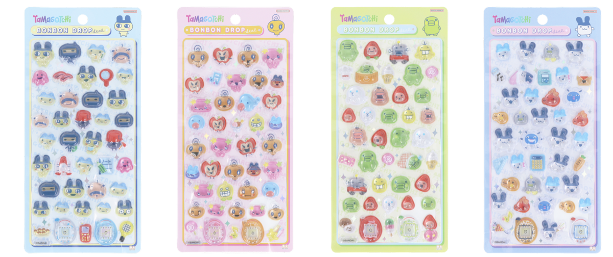 たまごっち】ボンボンドロップシール 2025年8月発売の全4種まとめ｜1月