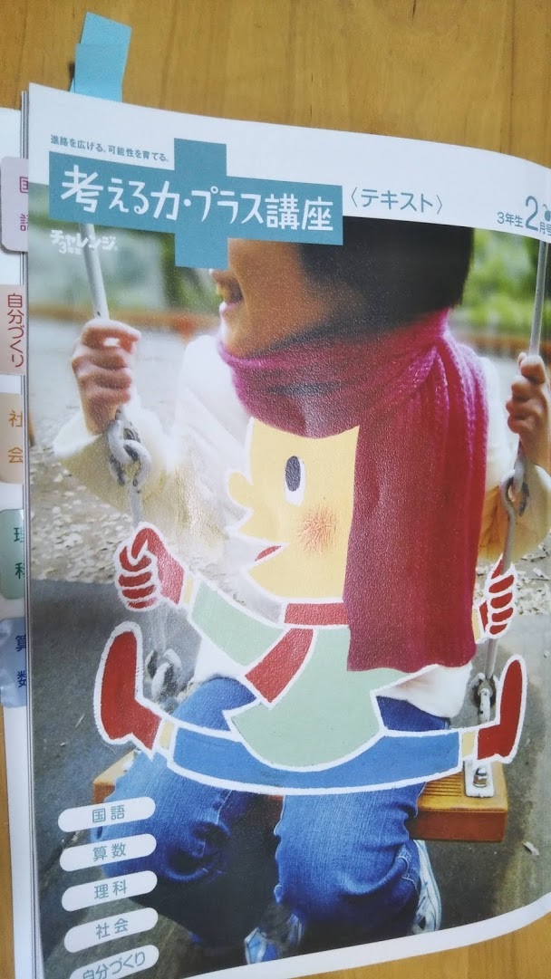 進研ゼミ【考える力・プラス講座】3年2月号は塩の実験と税のお話が