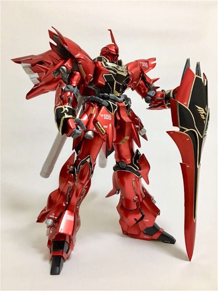 ガンプラ MG シナンジュ Ver.Ka チタニウムフィニッシュ 完成 - つくり