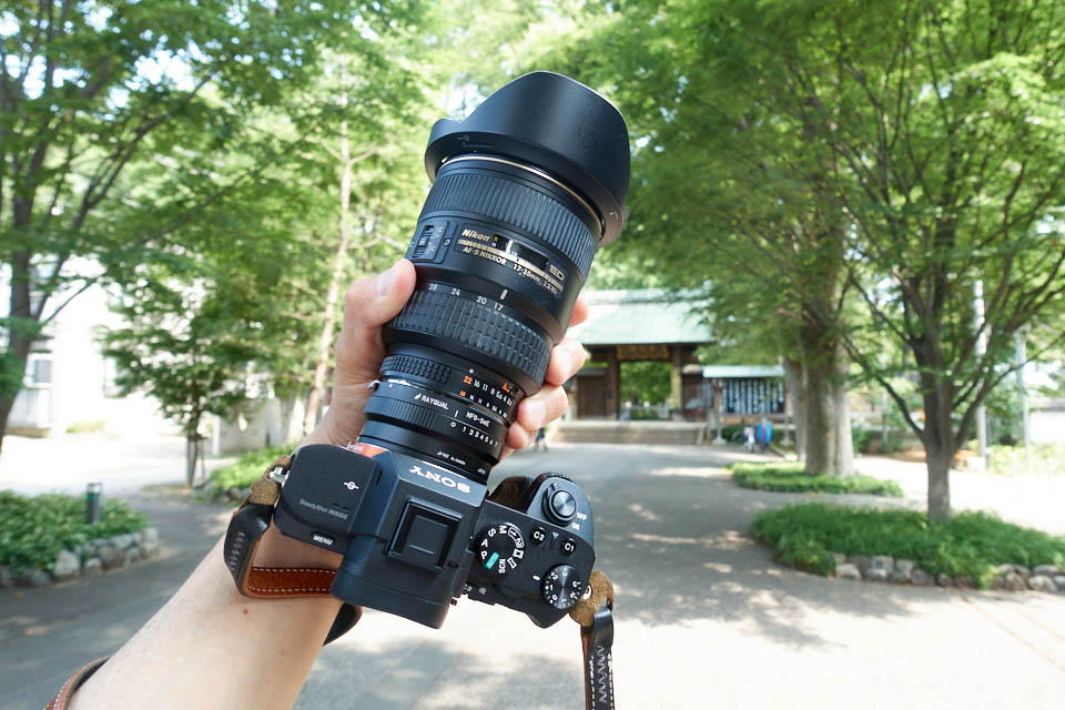 ニコンAi AF-S Zoom-Nikkor 17-35mm f/2.8D IF-EDをソニーα7Ⅱにつけて