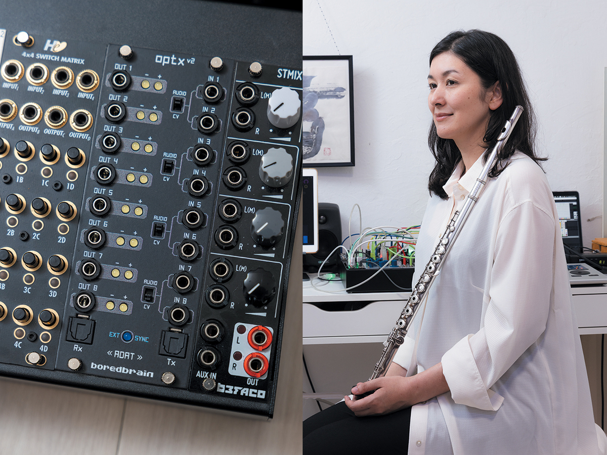 フルート×モジュラーシンセのスタイルを持つMiya 〜思いついたことは