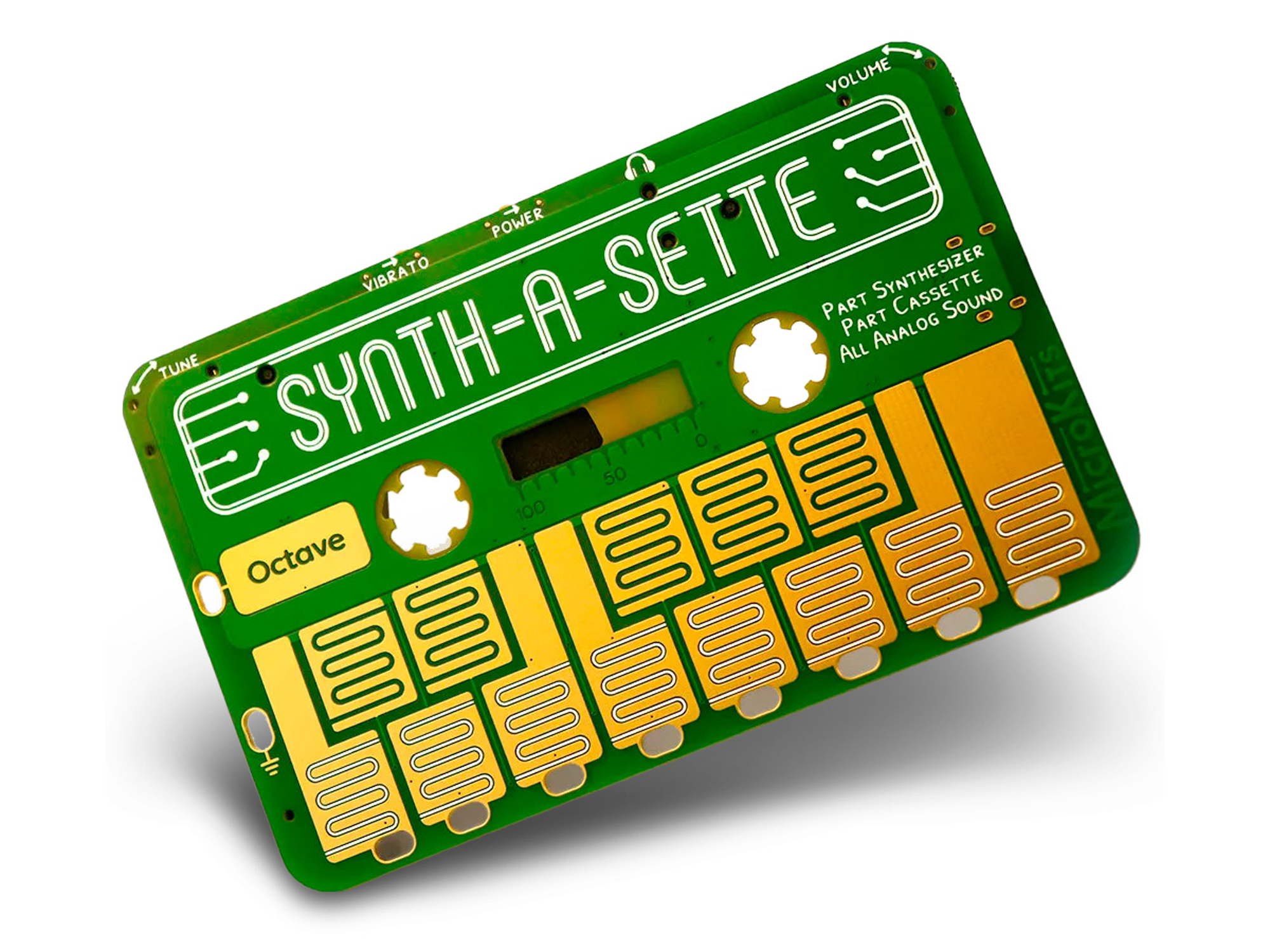 バナナが鍵盤に？カセットテープ型アナログシンセ「Synth-a-Sette