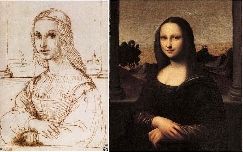 モナ・リザ／レオナルド・ダ・ヴィンチ(模写) 商品実物の写真です