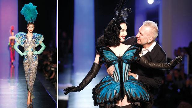 Butterflies take flight on Jean Paul Gaultier's Paris catwalk