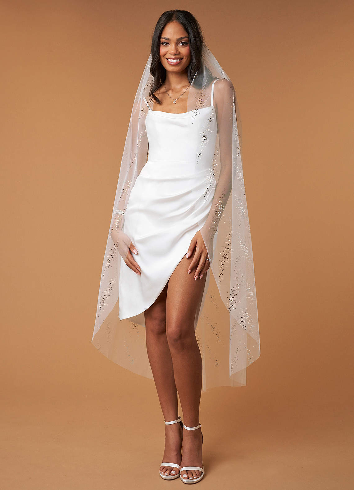 Thora Waltz Length Veil | Azazie