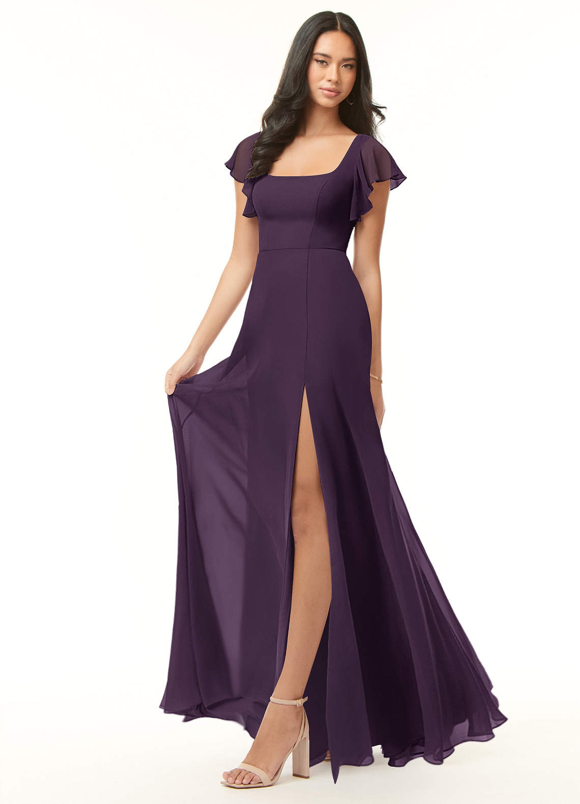 Azazie Bondi Plum Bridesmaid Dresses | Azazie
