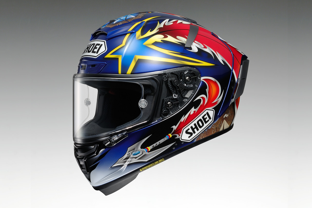 MotoGP：阿部典史のレプリカヘルメット『ノリック'04』がショウエイ