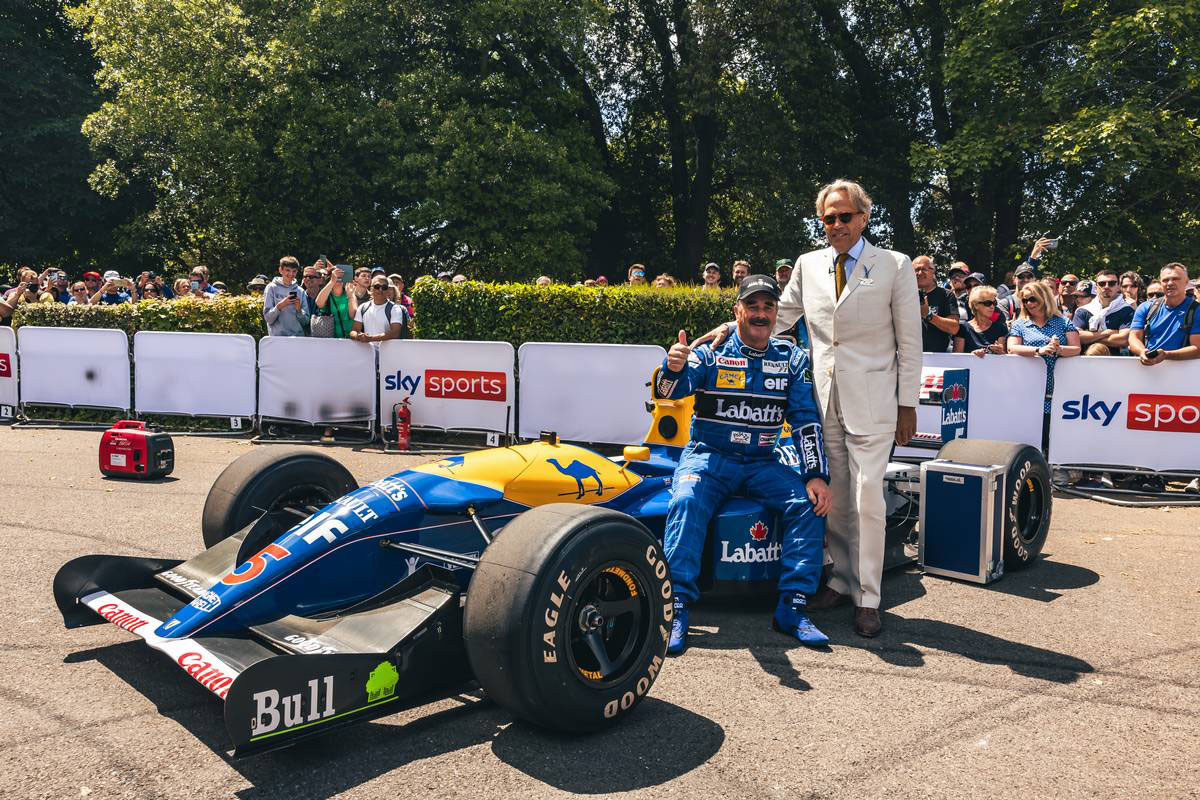 ギャラリー】ナイジェル・マンセルがグッドウッドに登場。ウイリアムズ