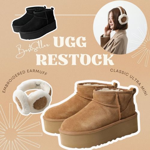 ☆待望の再入荷☆大人気UGG厚底ブーツ＆イヤーマフ【数量限定