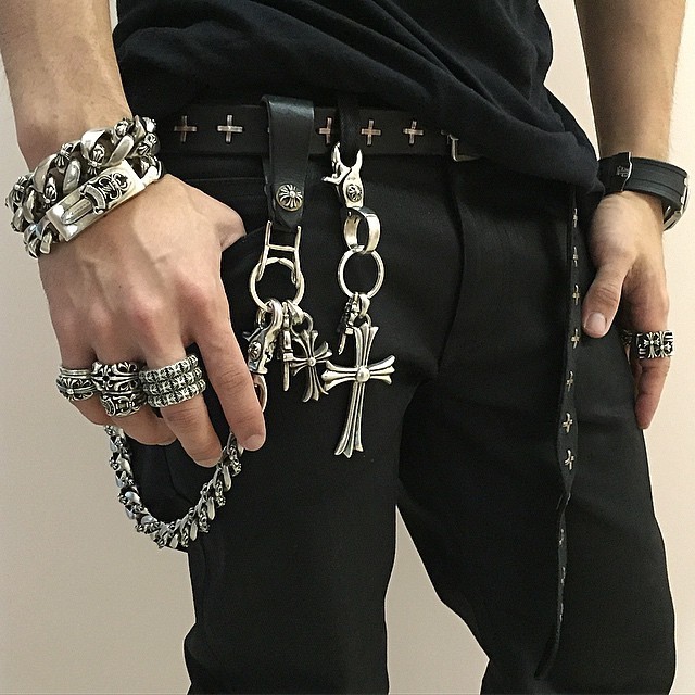 在庫ありクロムハーツCHROME HEARTS クロスベルトループ◇ (CHROME