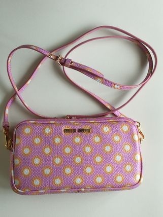 ピンク系 MiuMiu MADRAS(ミュウミュウ マドラス) ショルダーバッグ