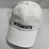関税込】新作◇VETEMENTS ヴェトモン◇ロゴ キャップ (VETEMENTS