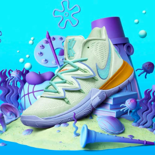 ☆コラボ Nike Kyrie 5 x Squidward イカルド スポンジ ボブ (Nike