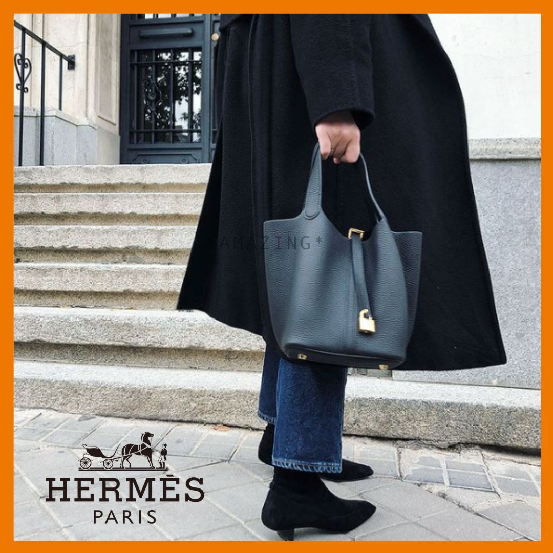 エルメス】ピコタン ロック26 GM☆ノワール シルバー金具 (HERMES