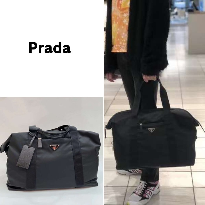 ☆Prada☆Re-Nylon x サフィアーノレザー ダッフルバッグ (PRADA