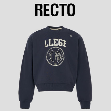 AT ネイビー（紺）系 RECTO(レクト) スウェット・トレーナー(メンズ