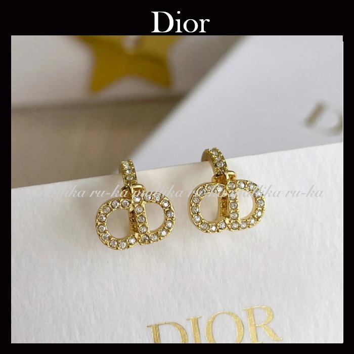 国内発【DIOR】Clair D Lune ピアス クリスタル (Dior/ピアス