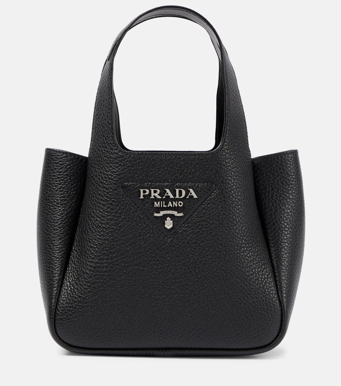 PRADA/プラダ】 レザー ハンドバッグ ロゴ入り トートバッグ (PRADA