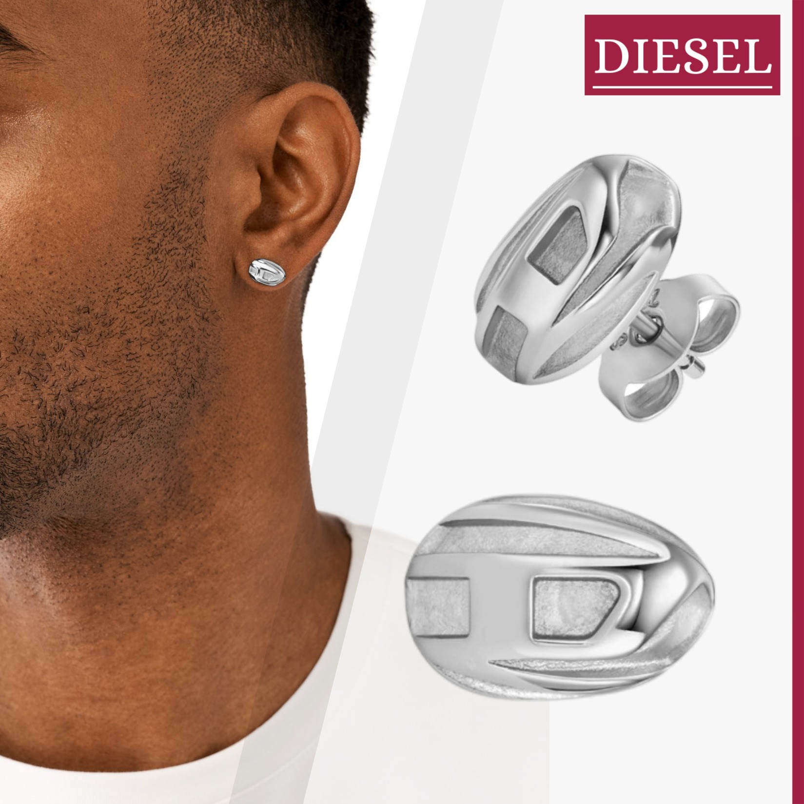 ユニセックス】DIESEL『Dx1484 ピアス』送料込 (DIESEL/ピアス