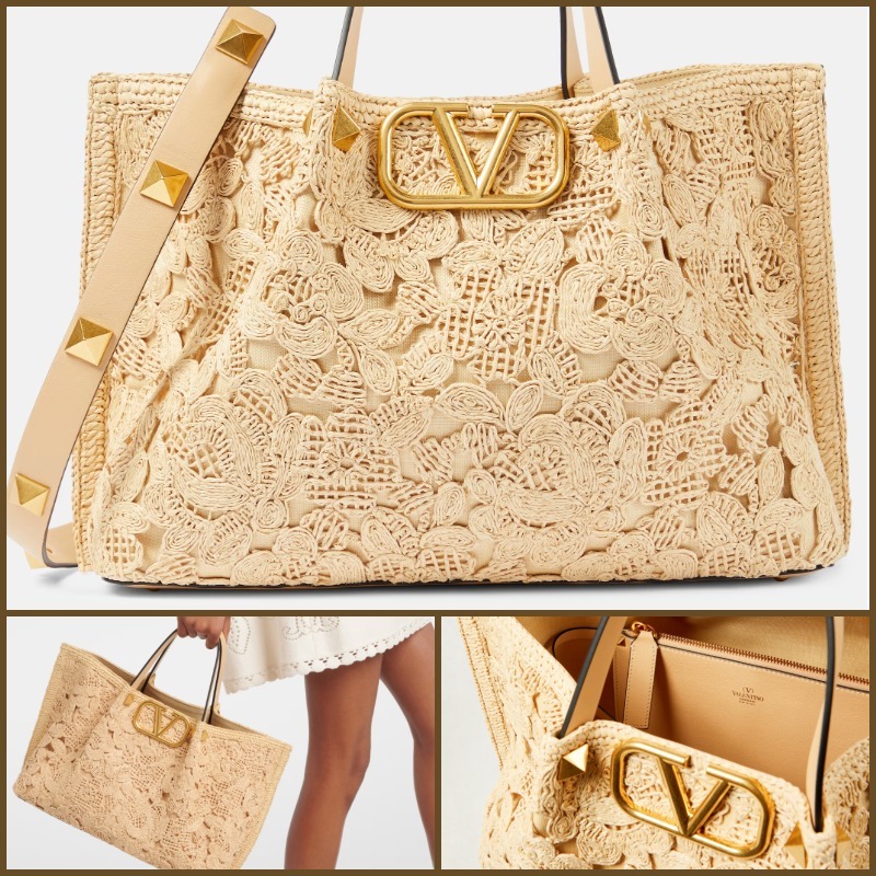 Valentino]ヴァレンティノ フローラル ミディアム トートバッグ