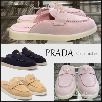 ピンク系 21.5cm PRADA(プラダ) サンダル・ミュール(レディース