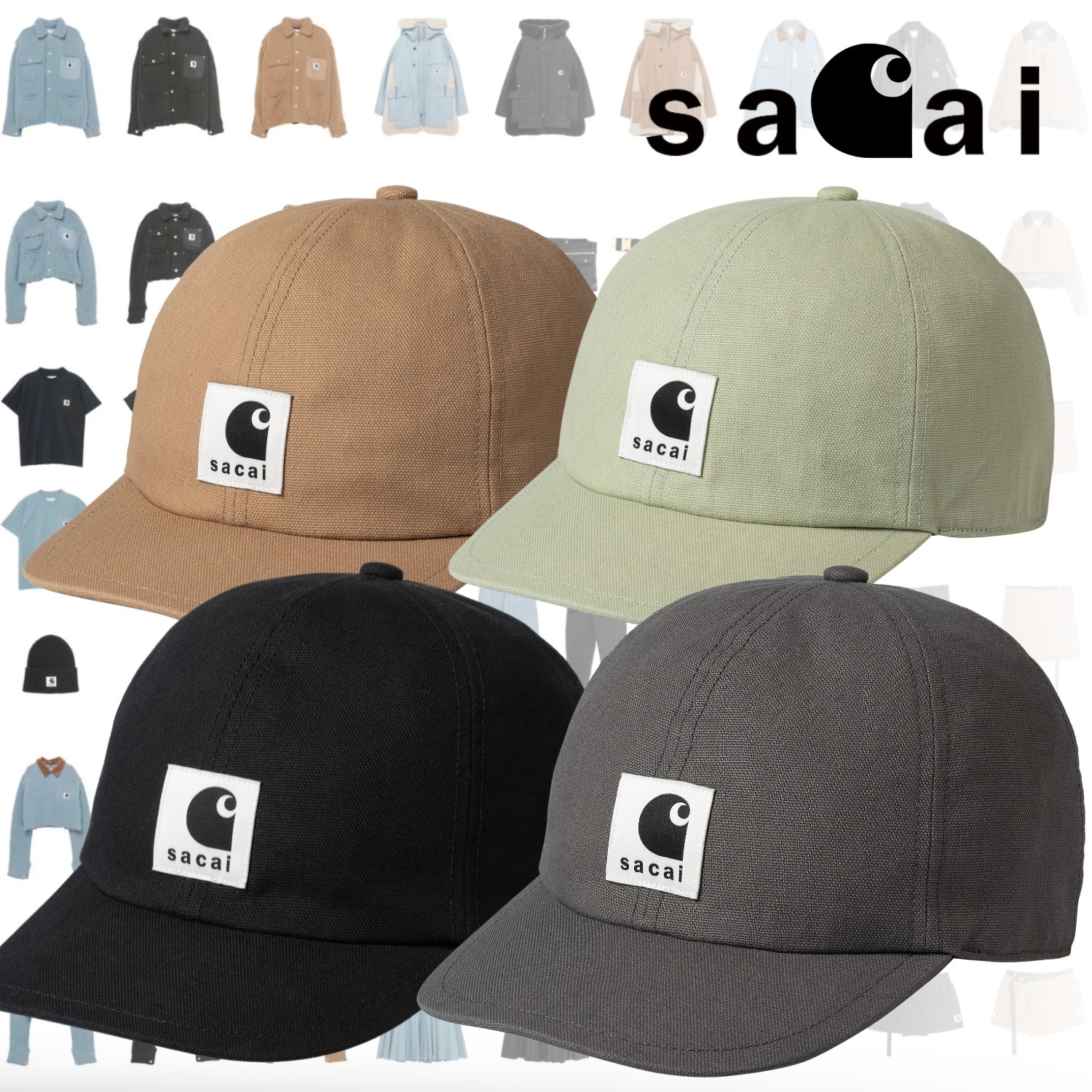 SACAI Carhartt WIP サカイ カーハート Duck Cap キャップ (sacai
