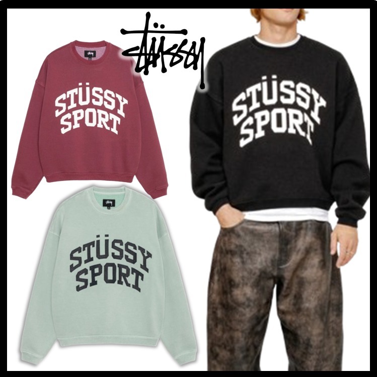 ☆関税込☆Stussy☆BIG CRACKLE SPORT CREW☆ (STUSSY/スウェット