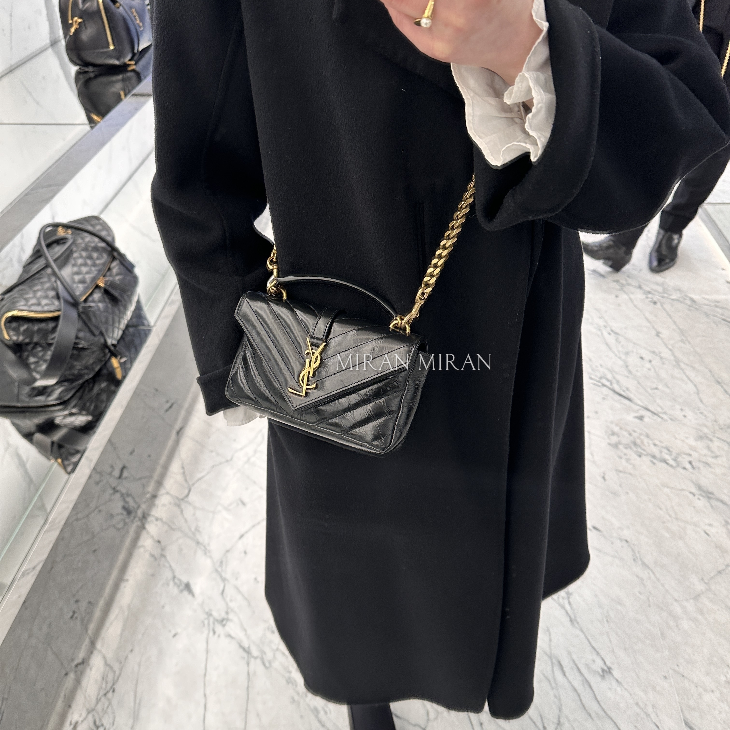 SAINT LAURENT】カレッジ ミニチェーンバッグCOLLEGE MINI BAG (Saint