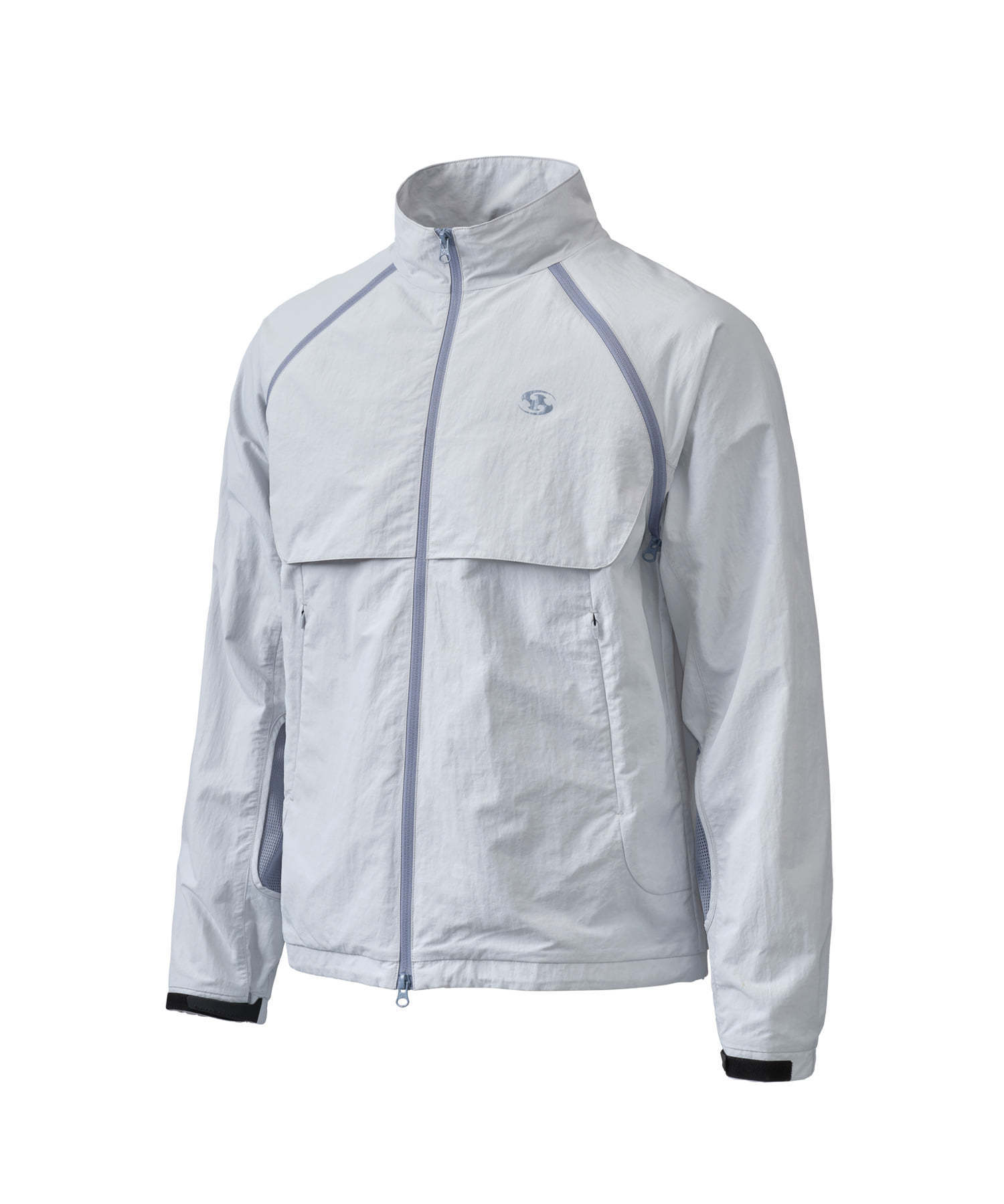 SANSAN GEAR】 SLASH ZIPPER JACKET [LIGHT GREY] (San San Gear