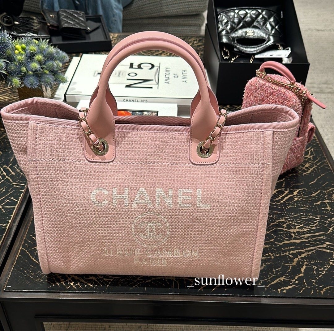 シャネル 24S ドーヴィル ショッピングバッグ ピンク (CHANEL/トート