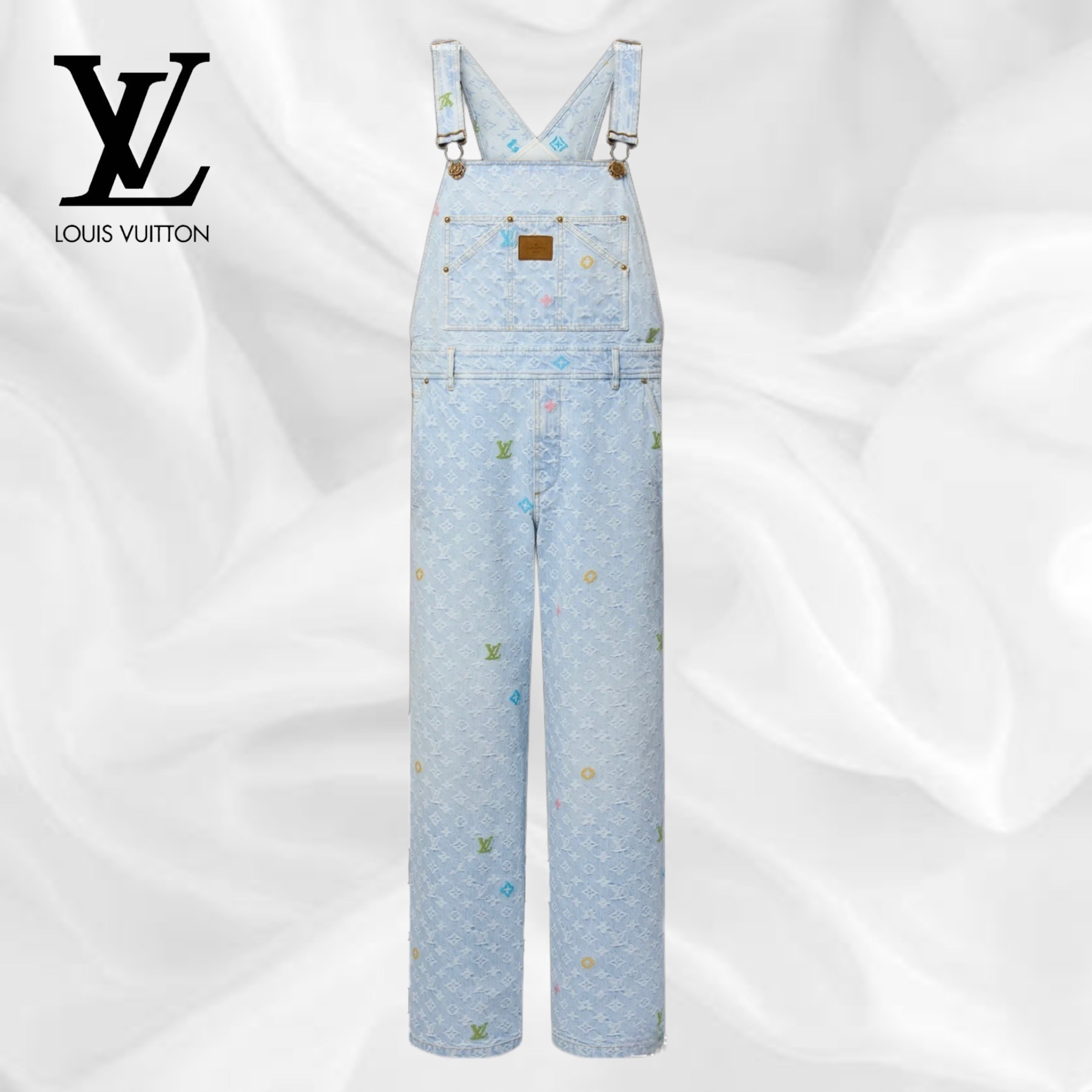 お洒落上級者になれる♪】ルイヴィトン オーバーオール デニム (Louis