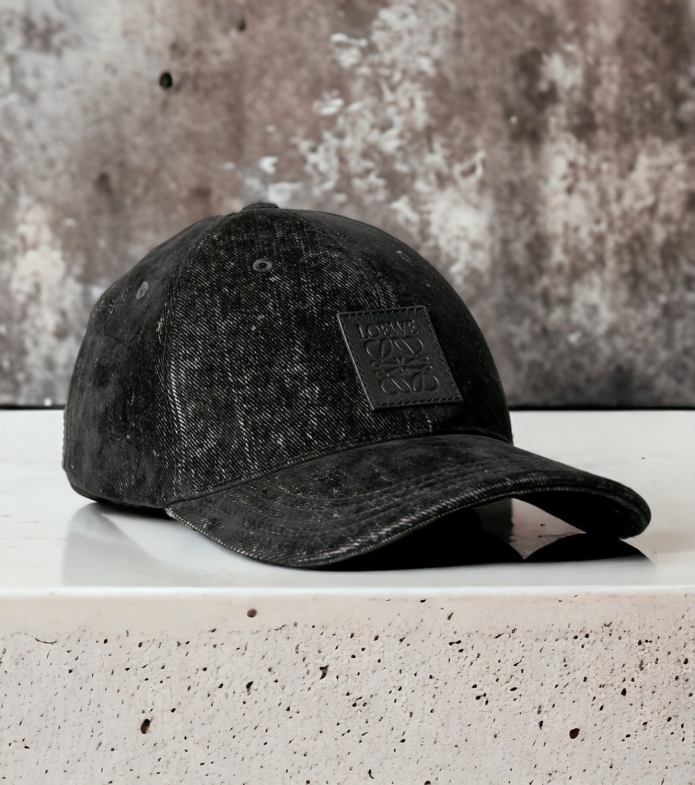 ロエベ パッチ キャップ（フロックデニム）国内からすぐ発送！ (LOEWE