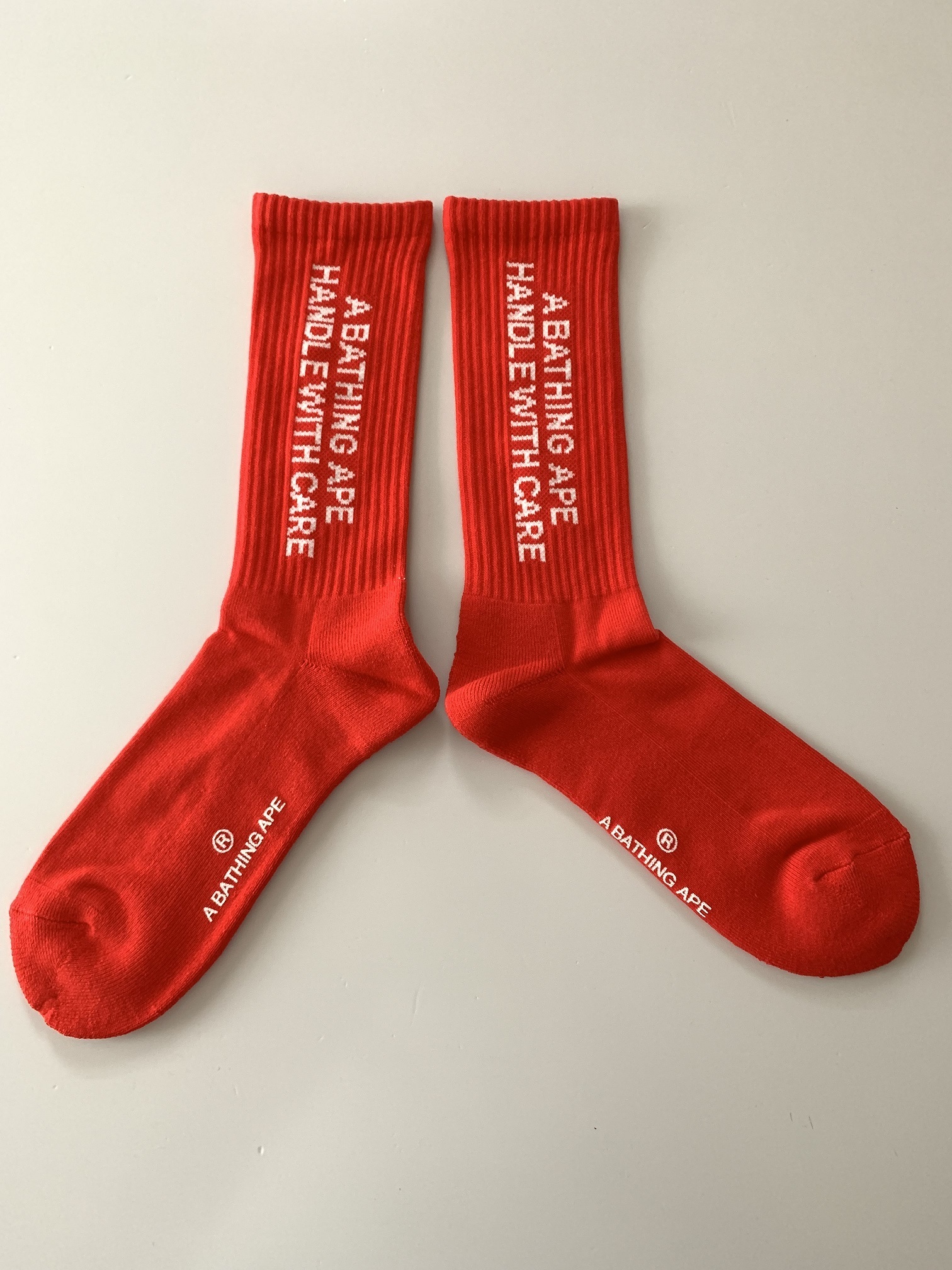 送料無料！Black Eye Patch x BAPE SOCKS RED (BlackEyePatch/靴下