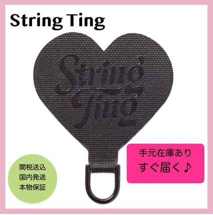 ブラック（黒）系 String Ting(ストリングティング) スマホケース