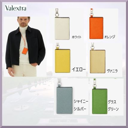 イエロー（黄色）系 Valextra(ヴァレクストラ) カードケース・名刺入れ