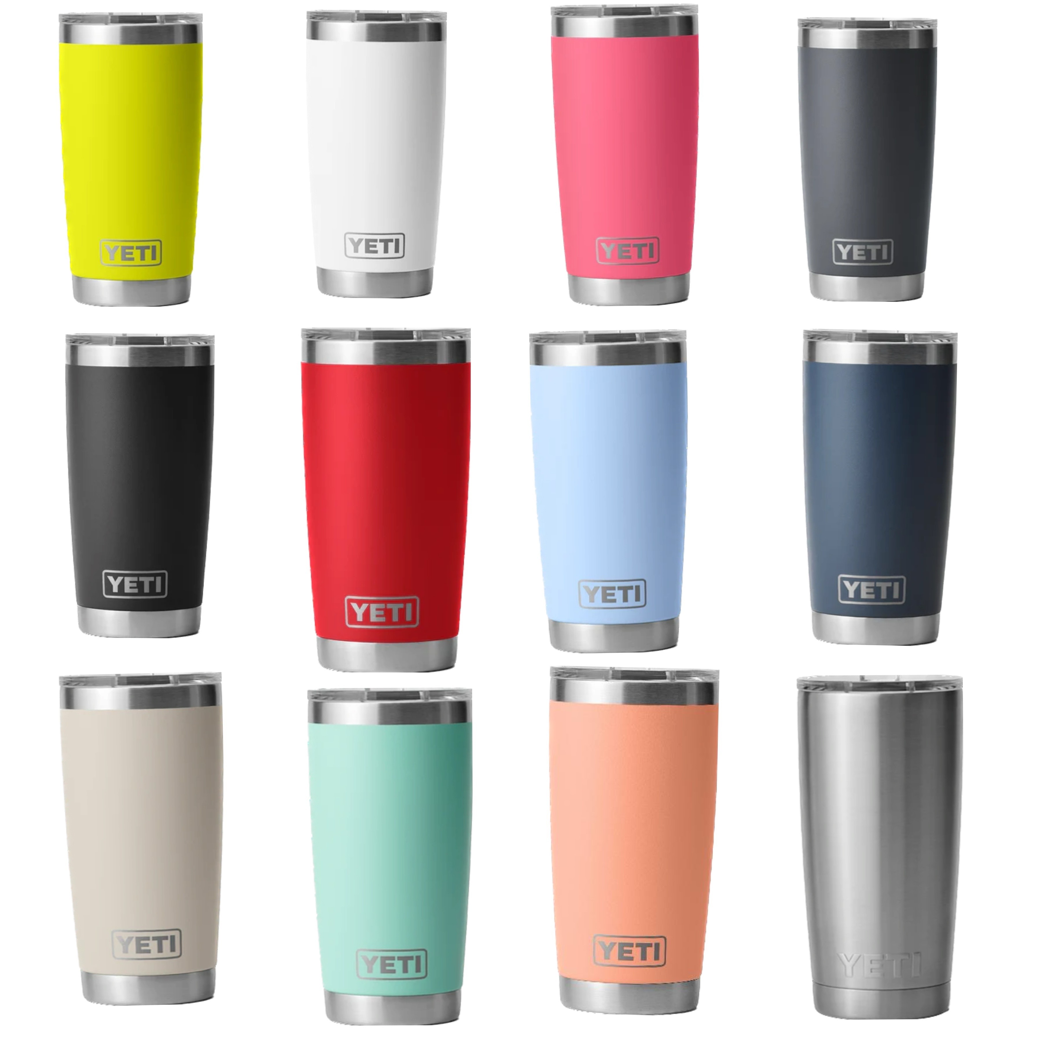 ☆YETI☆ランブラー 20oz 蓋付きタンブラー 保冷保温 水筒 591ml (YETI
