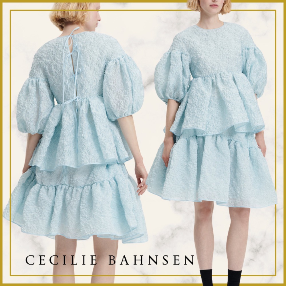 関税込*CECILIE BAHNSEN ジェリートップ ブラウス パフスリーブ