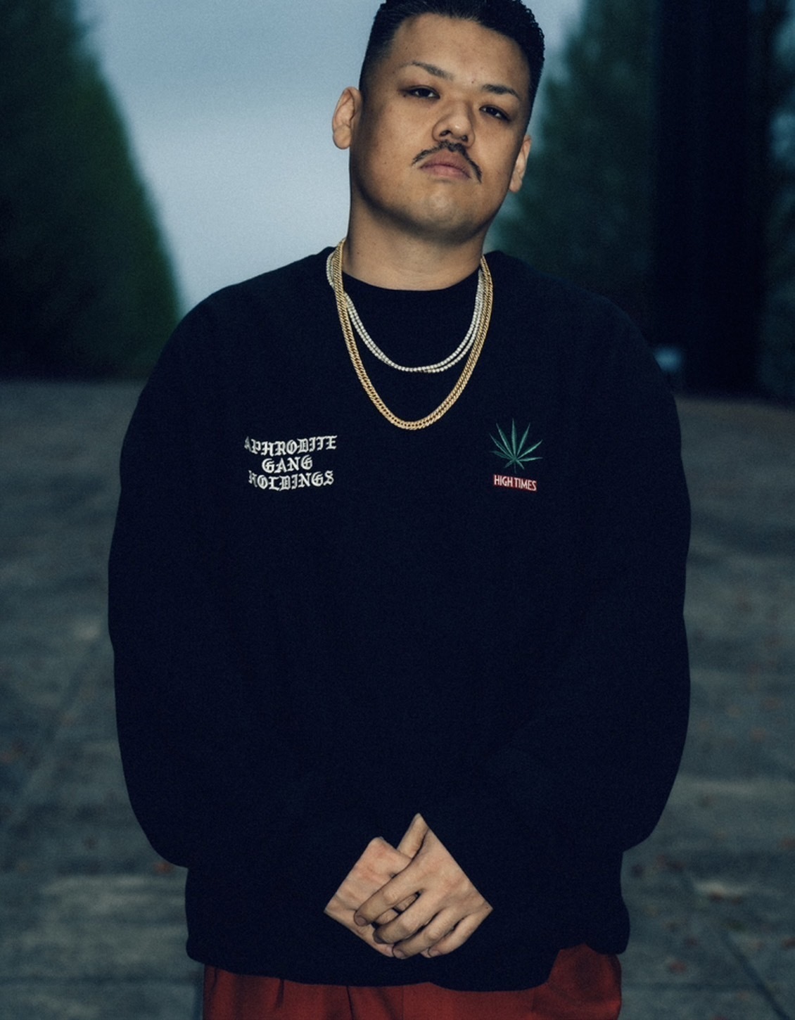 舐達麻着用】ワコマリア×舐達麻×ハイタイムズ刺繍スウェット (WACKO