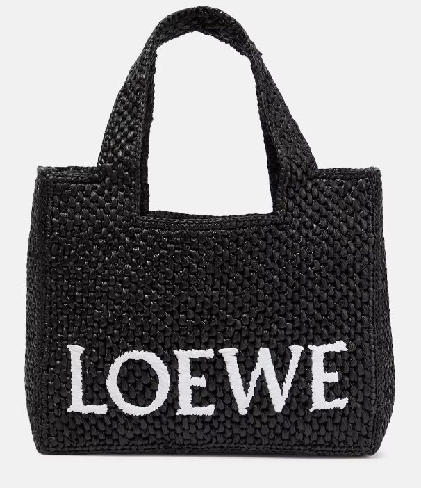送料・関税込み【LOEWE】スモール ラフィア ロゴ トートバッグ (LOEWE