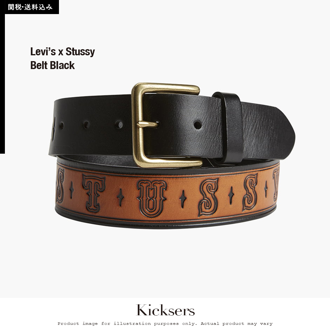 Levi's x Stussy Belt Black リーバイス ベルト ブラック (STUSSY