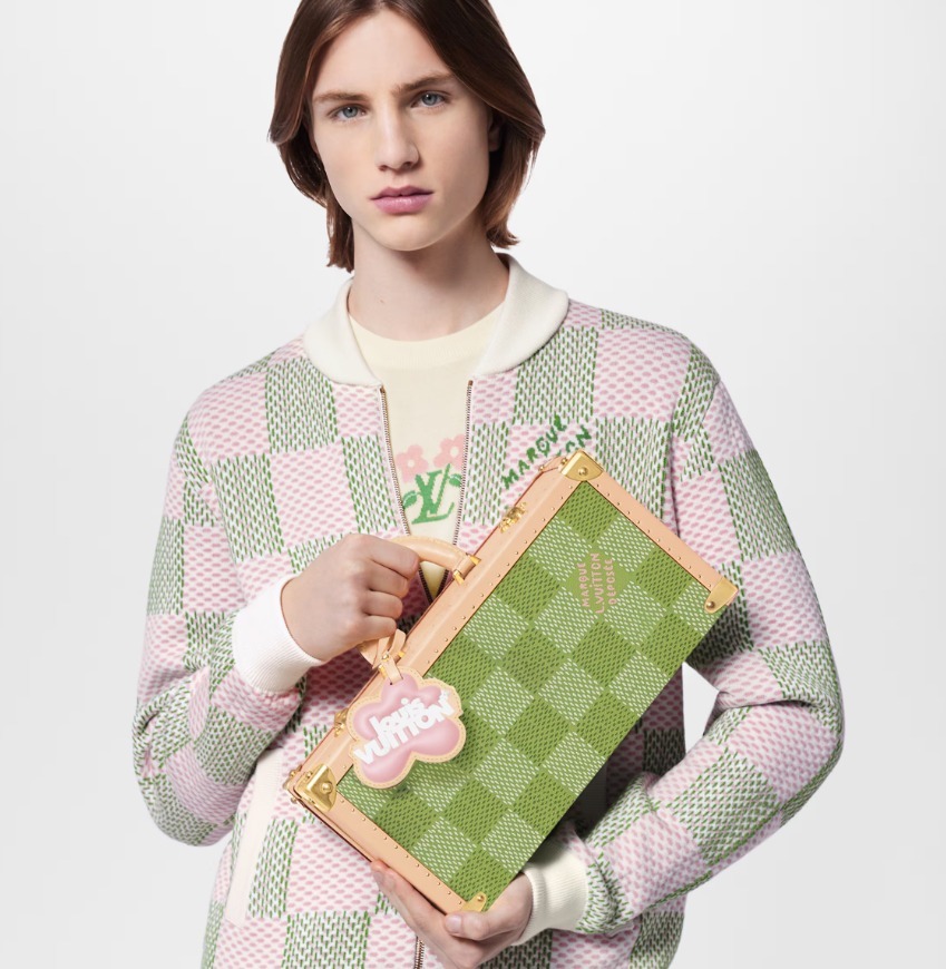 LouisVuitton《チェスボックス》緑 ダミエ チェス駒 DHL 直営店 (Louis