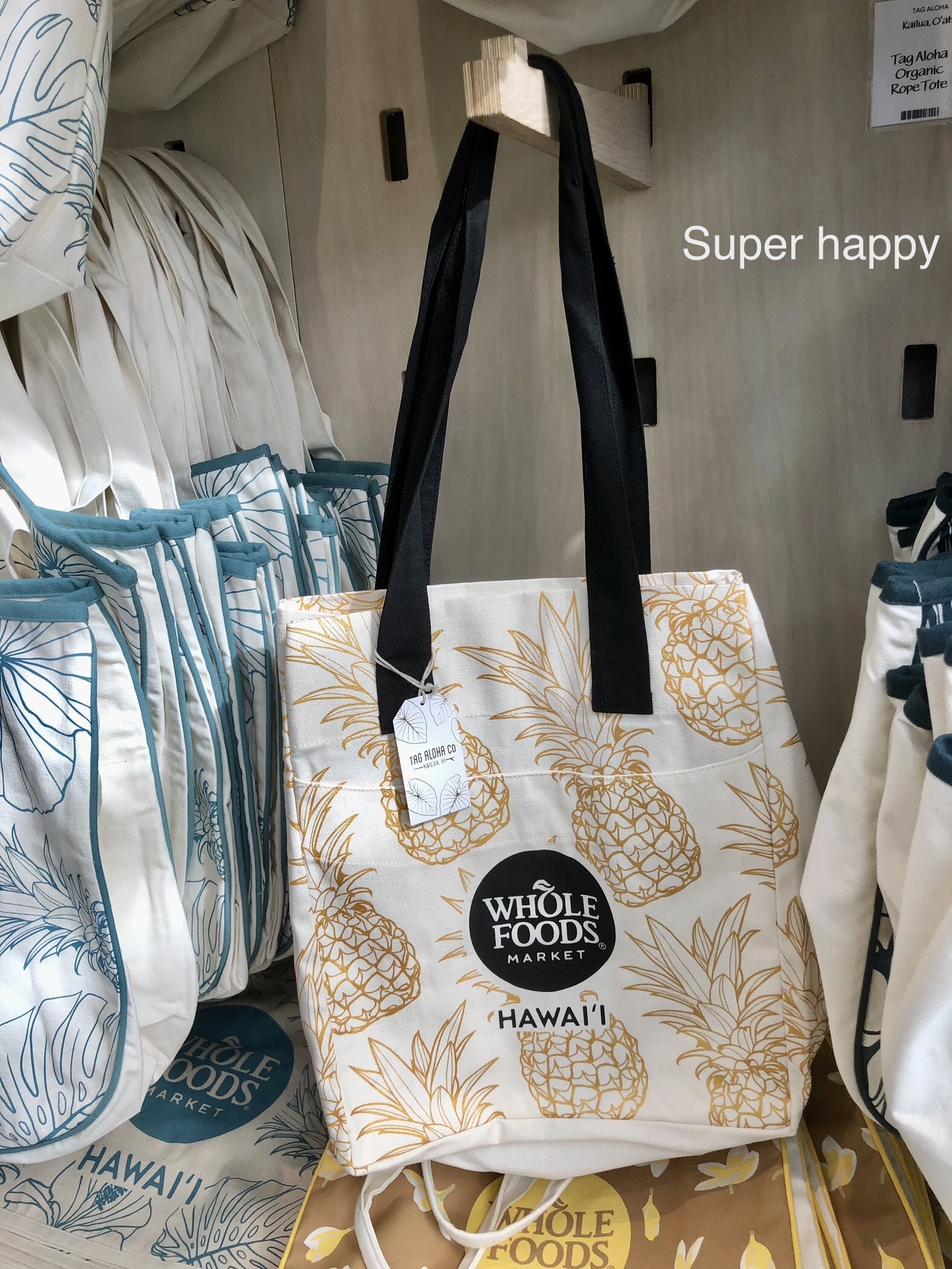 2024年新柄追加☆ハワイ限定【whole Foods Market 】トート (WHOLE