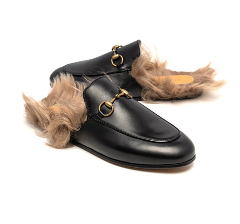 ☆関税込☆GUCCI☆グッチプリンスタウンレザースリッパ☆ (GUCCI