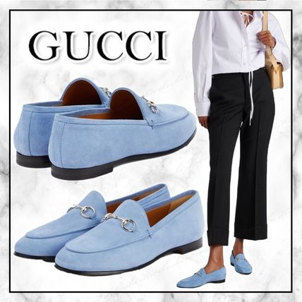 ブルー（青）系 GUCCI(グッチ) ローファー・オックスフォード